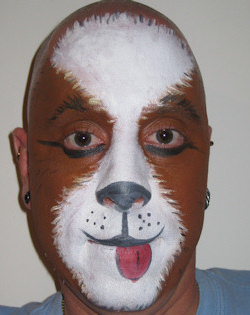 dog face paint